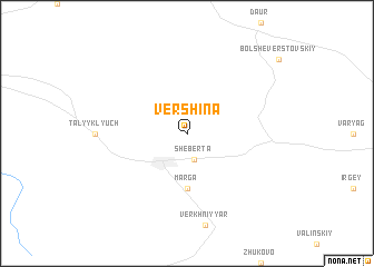 map of Vershina