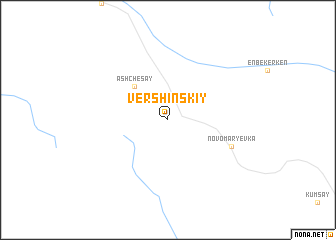 map of Vershinskiy