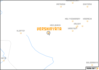 map of Vershinyata