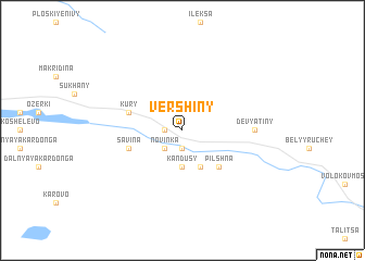 map of Vershiny