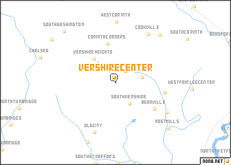 map of Vershire Center