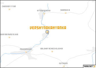 map of Vershyno-Kam”yanka