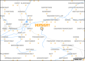 map of Versigny