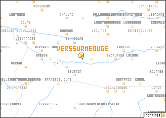 map of Vers-sur-Méouge