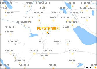 map of Verstaminai