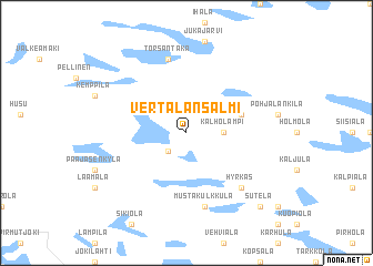 map of Vertalansalmi