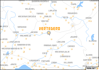 map of Vertedero