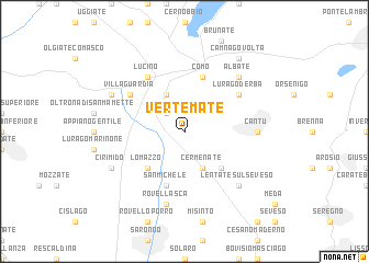 map of Vertemate