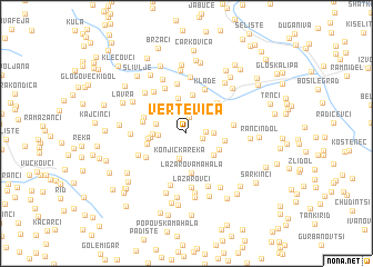 map of Vertevica