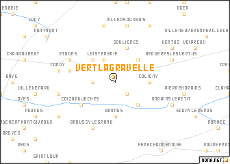 map of Vert-la-Gravelle