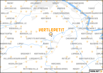 map of Vert-le-Petit