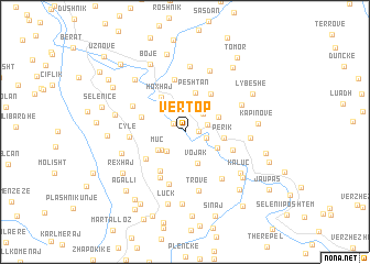 map of Vërtop