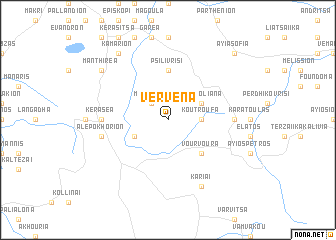 map of Vérvena