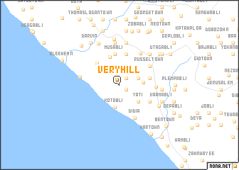 map of Very Hill