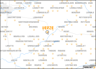 map of Verze