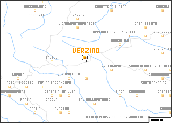 map of Verzino