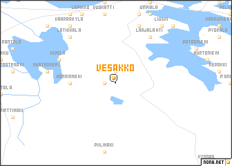 map of Vesakko