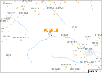 map of Vešala