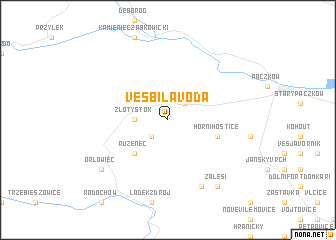 map of Ves Bílá Voda