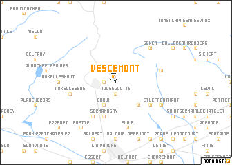 map of Vescemont