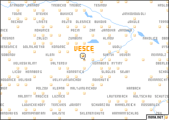 map of Vesce