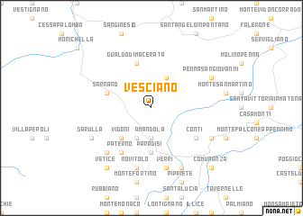 map of Vesciano
