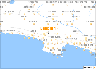 map of Vescina