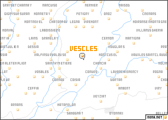 map of Vescles