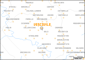 map of Vescovile