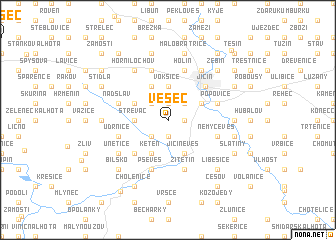 map of Vesec