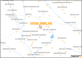 map of Vesela Balka