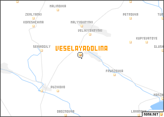 map of Vesëlaya Dolina