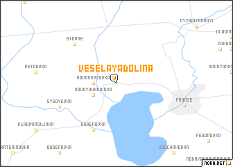 map of Vesëlaya Dolina