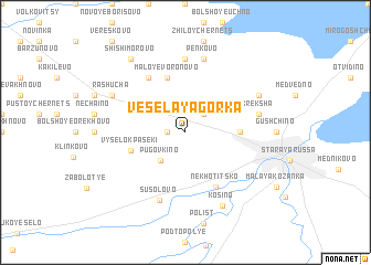map of Vesëlaya Gorka