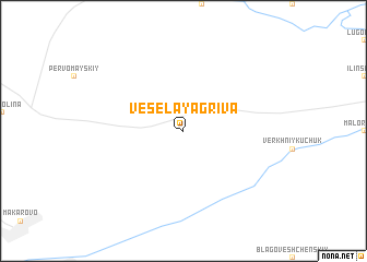 map of Vesëlaya Griva