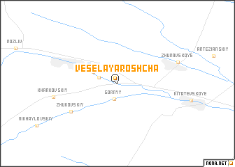 map of Vesëlaya Roshcha