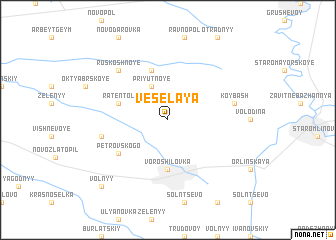 map of Vesëlaya