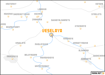 map of Vesëlaya