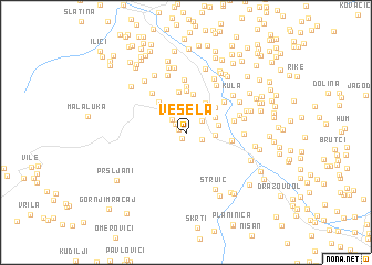 map of Vesela