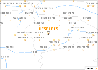 map of Veselets