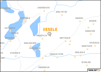 Vesele (Ukraine) map - nona.net