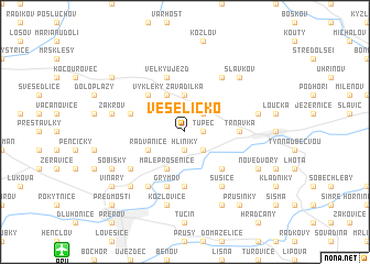 map of Veselíčko