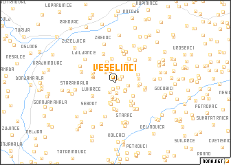 map of Veselinci