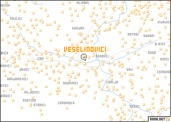 map of Veselinovići