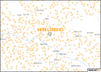 map of Veselinovići