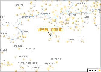 map of Veselinovići