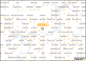 map of Veselí