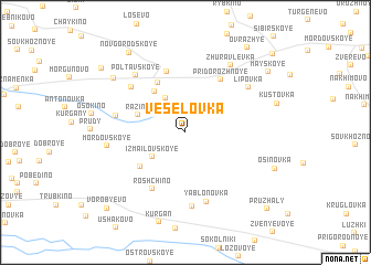 map of Vesëlovka