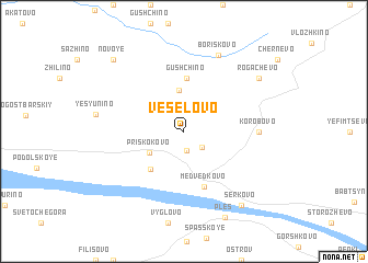 map of Vesëlovo