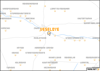 map of Vesëloye